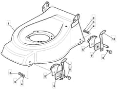 EL 410 HP - 2010 - 294430663/M10 - Mountfield Rotary Mower Height Adjusting Diagram