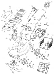 EL 41 - 2003 - 24-3163-79 - Mountfield Rotary Mower Main Assembly Diagram