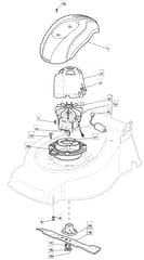 EL 460 HP - 2010 - 299480663/M10 - Mountfield Rotary Mower Blade Diagram