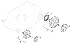EL 460 HP BW - 2010 - 299487063/M10 - Mountfield Rotary Mower Wheels Diagram