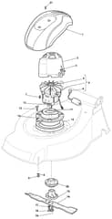 EL 460 PD - 2010 - 299480673/M10 - Mountfield Rotary Mower Blade Diagram