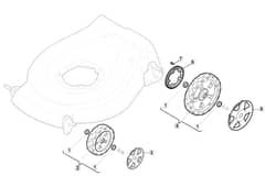 EL 460 PD BW - 2010 - 299487073/M10 - Mountfield Rotary Mower Wheels Diagram