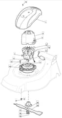 EL 46 HP - 2008-2009 - 294484063/UM8 - Mountfield Rotary Mower Blade Diagram