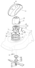 EL 46 PD - 2008-2009 - 294485063/UM8 - Mountfield Rotary Mower Blade Diagram