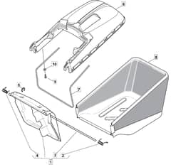 EL 46 R HP - 2005 - 294480663/MOR - Mountfield Rotary Mower Grass Bag Diagram