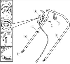 EL 46 R HP - 2005 - 294480663/MOR - Mountfield Rotary Mower Upper Handle Diagram