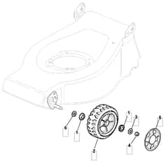 EL 46 R HP - 2006-2007 - 294480673/MOR - Mountfield Rotary Mower Wheels Diagram