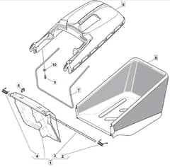 EL 46 R PD - 2006-2007 - 294485763/MOR - Mountfield Rotary Mower Grass Bag Diagram