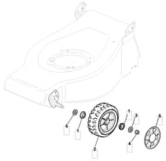 EL 46 R PD - 2006-2007 - 294485763/MOR - Mountfield Rotary Mower Wheels Diagram