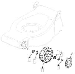 EL 46R HP - 2008-2009 - 294480673/UM8 - Mountfield Rotary Mower Wheels Diagram