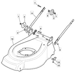 EL 46R PD - 2008 - 294485763/UM8 - Mountfield Rotary Mower Deck Diagram