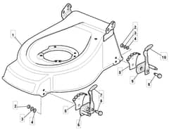 EL 4800 HP - 2010-2011 - 294480663/MTF - Mountfield Rotary Mower Deck Diagram