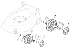 EL 4800 HP - 2010-2011 - 294480663/MTF - Mountfield Rotary Mower Wheels Diagram