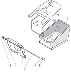 EL 4800 HP - 2012-2022 - 299480663/MTF - Mountfield Rotary Mower Grass Bag Diagram