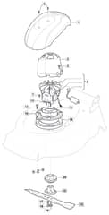 EL 4800 PD BW - 2018-2019 - 299487073/M18 - Mountfield Rotary Mower Blade Diagram