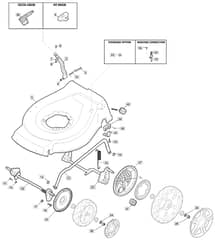 EL 4800 PD BW - 2018-2019 - 299487073/M18 - Mountfield Rotary Mower Height Adjusting Diagram