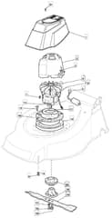 EL 4800 PD BW - 2011-2014 - 299487073/MTF - Mountfield Rotary Mower Blade Diagram