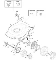 EL 4800 PD BW - 2011-2014 - 299487073/MTF - Mountfield Rotary Mower Height Adjusting Diagram