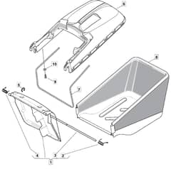 EL 4800 R PD - 2008 - 294485763/M08 - Mountfield Rotary Mower Grass Bag Diagram