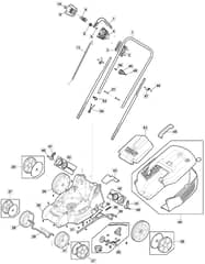 ELECTRESS 34 - 2022 - 291340063/M22 - Mountfield Rotary Mower Main Assembly Diagram
