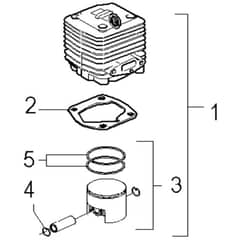 McCulloch ELITE 2 210 BT - 2007-03 - Cylinder Piston (1) Parts Diagram