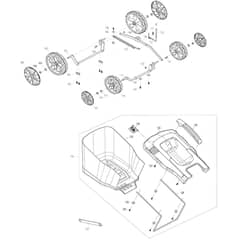Makita ELM3720 - 370mm Lawn Mower - Power Tool 03 Diagram