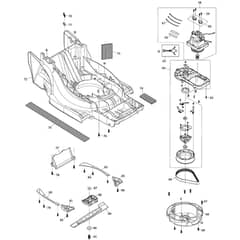 Makita ELM4120 - 410mm Electric Lawn Mower - Power Tool 02 Diagram
