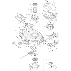 Makita ELM4621 - 460mm Electric Lawn Mower - Power Tool 02 Diagram