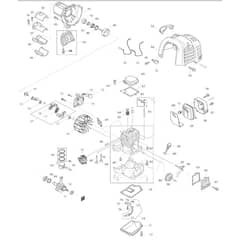Makita EM2510L - Petrol Brushcutter - Power Tool 03 Diagram