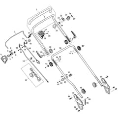Makita EM411 - 410mm Electric Lawn Mower - Power Tool 01 Diagram