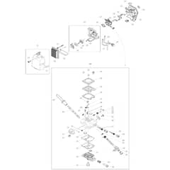 Makita EM4351UH - Petrol Brushcutter - Power Tool 04 Diagram