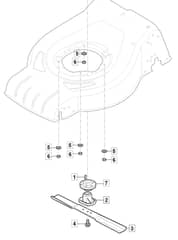 EMPRESS 41 Li - 2021 - 2L0432803/M21 - Mountfield Rotary Mower Blade Diagram