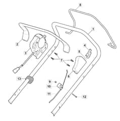 EMPRESS 41 Li - 2021 - 2L0432803/M21 - Mountfield Rotary Mower Upper Handle Diagram