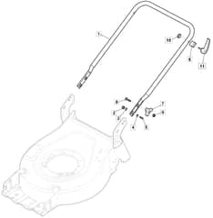 EMPRESS 46 Li - 2021-2022 - 2L0486803/M21 - Mountfield Rotary Mower Lower Handle Diagram