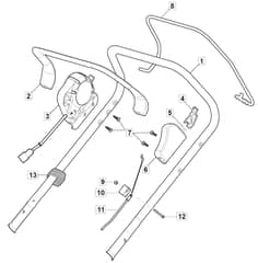 EMPRESS 46 Li - 2021-2022 - 2L0486803/M21 - Mountfield Rotary Mower Upper Handle Diagram