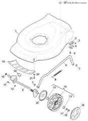 EMPRESS 46 Roller Li Kit - 2022 - 299489073/M22 - Mountfield Rotary Mower Deck Diagram