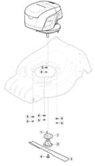 EMPRESS 51 Li - 2021 - 2L0536803/M21 - Mountfield Rotary Mower Blade Diagram