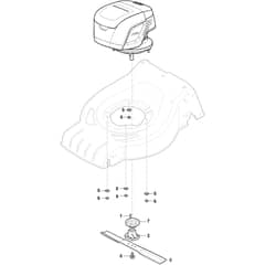EMPRESS 51 Li Kit - 2022 - 2L0536803/M22 - Mountfield Rotary Mower Blade Diagram