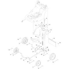 Toro eMulticycler eL36PST 36cm - 21836 (321000001 - 321999999) Traction and Height-of-Cut
