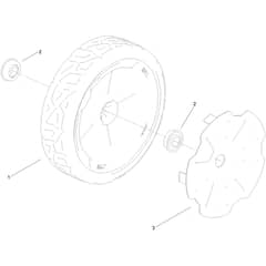 Toro eMulticycler eL36PST 36cm - 21836 (321000001 - 321999999) Wheel No. 134-4363