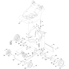 Toro eMulticycler eL43VST 43cm - 21844 (322000001 - 322999999) Traction and Height-of-Cut