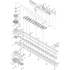 Makita EN5950SH - Petrol Pole Hedge Trimmer - Power Tool 05 Diagram