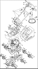 Hayter Envoy 36 - 100E (100E312000001 - 100E312004300) - Mainframe Assembly