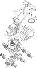 Hayter Envoy 36 - 100E (100E313001001 - 100E313999999) - Mainframe Assembly