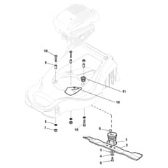 EP 414 TR - 2012-2013 - 297412023/12 - Castel Garden Rotary Mower Blade Diagram
