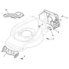 ES 414 - 2019 - 299064143/19 - Castel Garden Rotary Mower Front Conveyor Assy Diagram