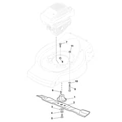 ES 414-G - 2012-2019 - 299064143/12 - Castel Garden Rotary Mower Blade Diagram