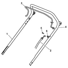 ES 464-GV 35 - 2010 - 299164646/FPO - Castel Garden Rotary Mower Handle Upper Part Diagram