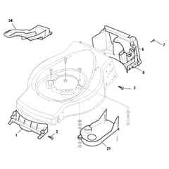 ES 464 TR - 2019 - 299264643/19 - Castel Garden Rotary Mower Front Conveyor Assy Diagram