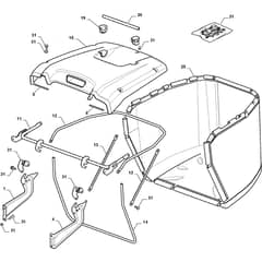 ESTATE 2084 - 2014-2017 - 2T2000481/14 - Stiga Ride On Mower Grasscatcher Diagram